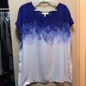 Chaus Blouse Blue OMBRÉ XL
